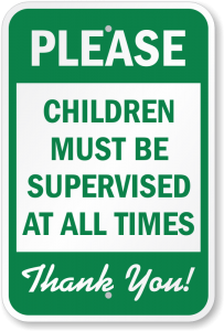 children-must-be-supervised-sign-k-0214